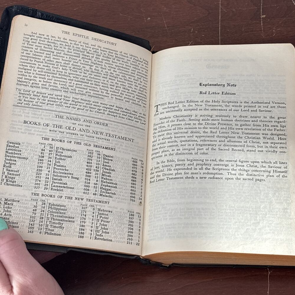 Vtg. Holy Bible KJV Red Letter Edition Old & New Testaments Books Inc Publishers - Picture 10 of 12